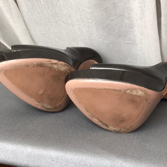 Prada platform open toe patent leather pumps 8.5 - Picture 5 of 8